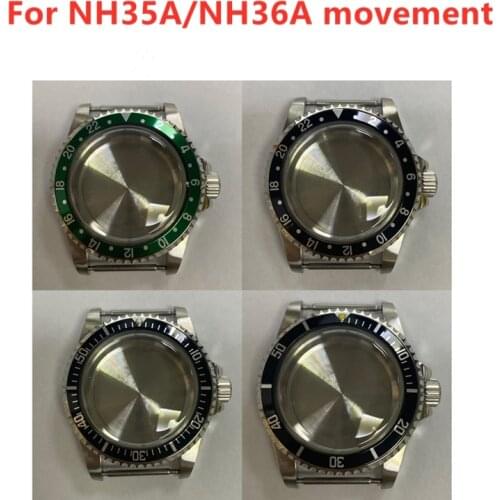 316L Stainless Steel Watch Case 39.5mm for Japanese NH35 NH36 Movement Watch Accessories