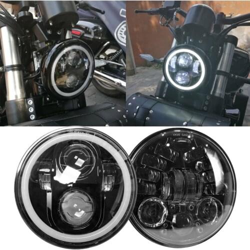 5.75 5-3/4 inch Motorcycle LED Headlight Projector For Harley Sportster Softail Dyna Street Bob Super Wide Glide FXDWG/Low Rider
