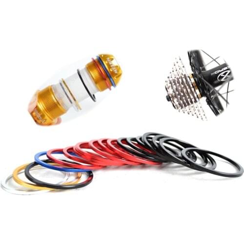 5PCS 2mm MTB Bicycle Bottom Bracket BB Axis Washer Hub Freewheel Flywheel Washers Alloy Gasket Road Bike Practical Accessories