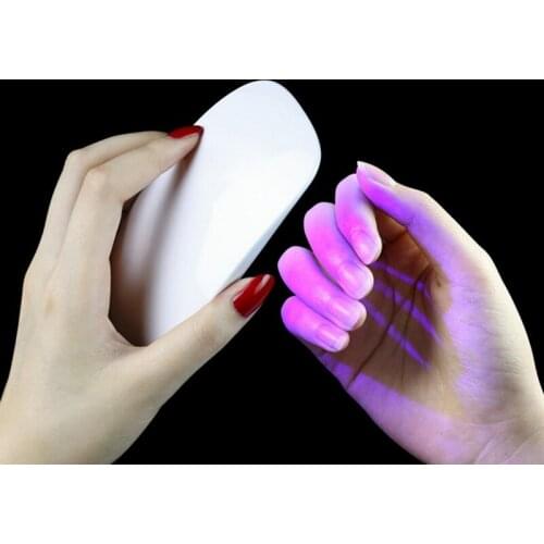 50pcs UV LED Lamp Nail Dryer Mini USB Lamp 6W Nail Polish Portable USB Cable for Women Home Use Gel Nail Polish Dryers Tool