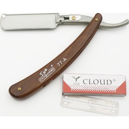 77-A barber hair cut razor hair tonsure knife High Quality, Replaceable blade razor Double blade shaving+10 razor blade