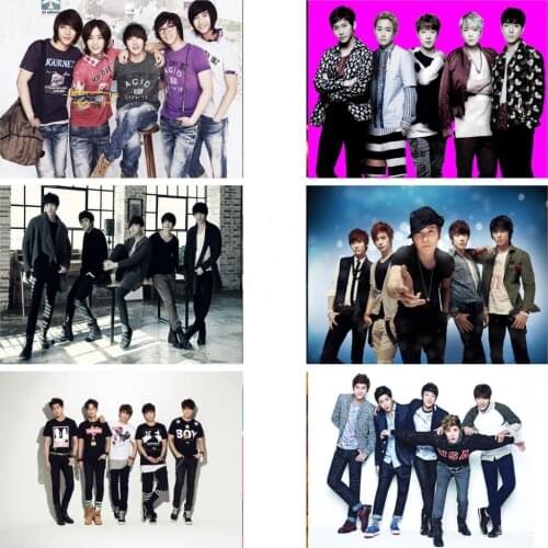 Diamond Painting Monsta X Poster K-POP Diamond Inlaid Diamond Mosaic Full Diamond Embroidery Cross Stitch Kit Home Decoration