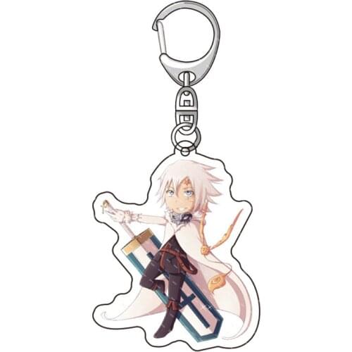 Anime D.Gray-man Yu Kanda Linali Lee Acrylic Figure keychain Keyring Decoration Collection Model Toy Gifts