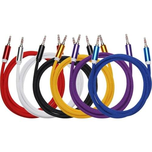 Audio Cable 3.5mm Speaker Line Aux Cable for IPhone 6 Samsung Galaxy S8 Car Headphone For Xiaomi Redmi 4x Audio Jack 300pcs