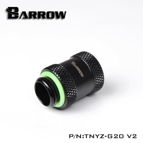 BARROW (Extend 20mm) Fitting G1/4'' M to F Extend Connect Adapter Male to Female Increase 20mm Length Connector Cooling System