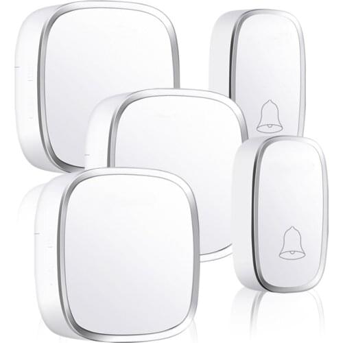 Wireless Doorbell Waterproof led light AC 100-260V 36 Ring tunes 4 Volume door chime EU/UK/AU Adapter