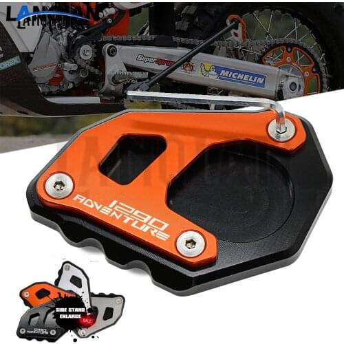 For 1290 Adventure/1290 super adventure R CNC Motorcycle Side Stand Plate Kickstand Extension Pad Side Stand Enlarge