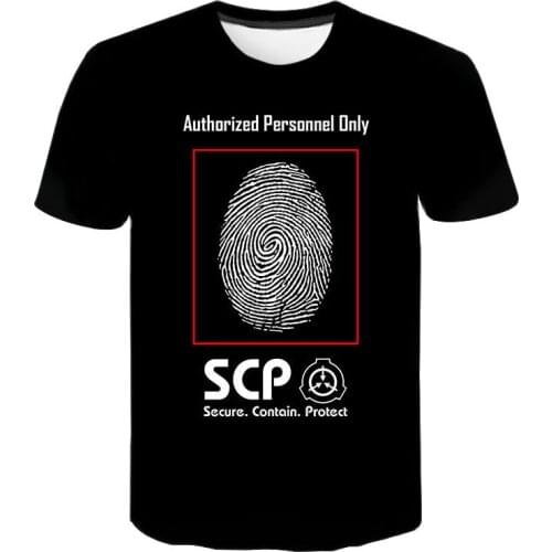 2020 New Summer Fashion Scp 3D Printed T Shirts Men Women Children Casual Boy Girl Kids Streetwear T-shirt Cartoon Tops Tee