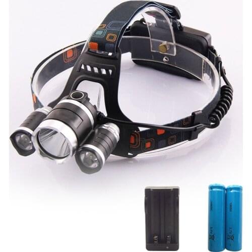 Head Light 3 * Xml T6 Led Head Lamp Linterna Lampe Frontal Torch Light Fishing Headlamp With 18650 Batteries Hoofdlamp