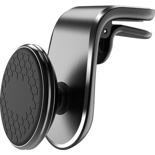 F19 Magnetic Car Phone Holder Universal Air Outlet Metal Magnetic Navigation Car Bracket 360 Degree Rotation Holder