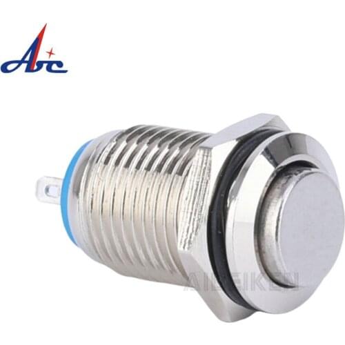 12mm 1NO1NC Metal Push Button self-locking 3pin Normally Close Push Button Reset Switch 12mm
