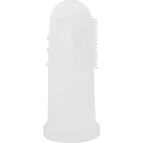 Fashion Oral Health Care Baby Kid Soft Silicone Finger Toothbrush & Gum Massager Brush Clean Teeth Baby Oral Care
