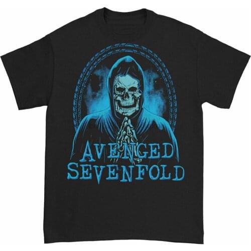 Avenged Sevenfold MenS Praying Skeleton T-Shirt Black Rockabilia Birthday Gift Tee Shirt
