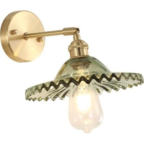 Nordic postmodern design sconces light Simple strip glass modern wall lamp Ins wind blue white gray glass wall lights for home