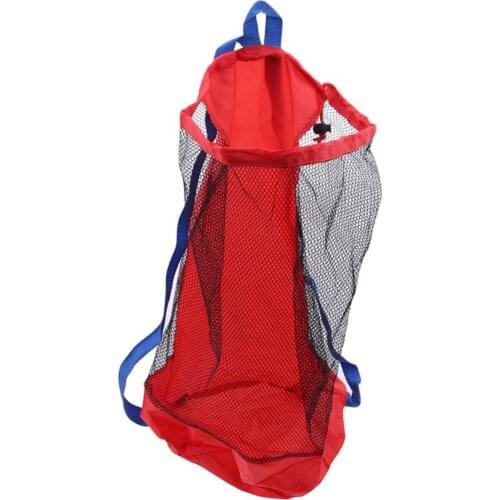 Portable Baby Beach Toys Storage Mesh Bags Kids Beach Sand Toys Net Bag Fun Sports Swimming Bathroom Clothes Towels Backpacks