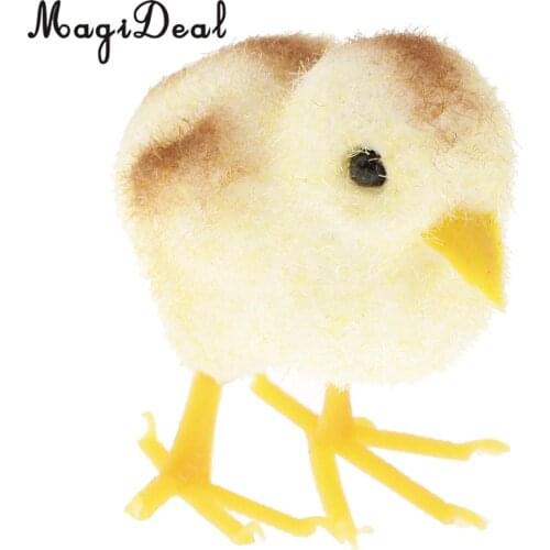 Garden Chick Ornament Animals Decor Mini Chick Birds Farm Poultry Landscape Models Miniature Figurines