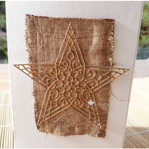 Mmao Crafts Metal Steel Cutting Dies New Star tag decoration Stencil For DIY Scrapbooking Paper/photo Cards Embossing Dies