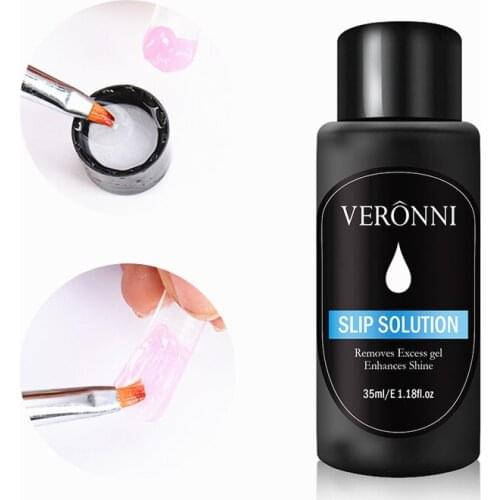 UV Gel Fake Nail Extention Quick Builder Acrylic Clear Manicure Tool 35ml Liquid Painless Solution French Nail Tip Nail Gel