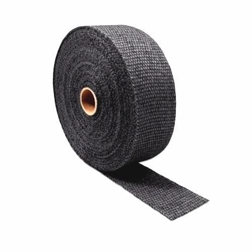 Universal 10m Roll Fiberglass Exhaust Header Pipe Heat Wrap Tape Black With 6 Stainless Ties Scooter Offroad Motorcycle
