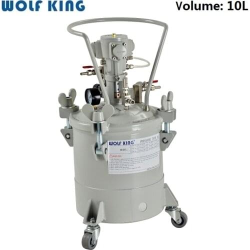 Wolfking WK-10M Manual Pneumatic Pressure Tank,10 Liter Capacity,Aluminum Material Tank,WK-10A Automatic Pressure Paint Tank