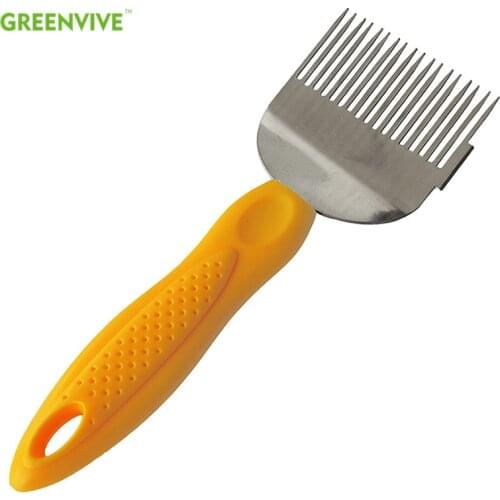 1 PCS Plastic Beekeeping Tools Stainless Steel Honey Fork Handle Uncapping Forks Multi-cut Honey Fork Needle Cutter Capsulator