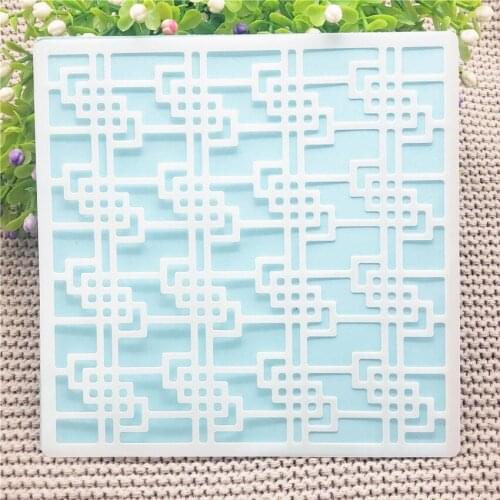 13x14cm Wonderful lines Scrapbook Stencils Spray Plastic Mold Shield DIY Cake Hollow Embellishment Printing Lace Ruler Valentine