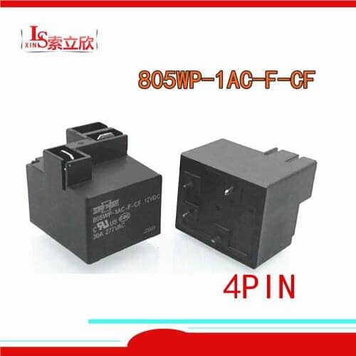 5PCS/lot 100%Original New Relay 805WP-1AC-F-CF 12VDC 805WP-1AC-F-CF-12VD 805WP 1AC F CF 12V 4PIN 30A Normally open
