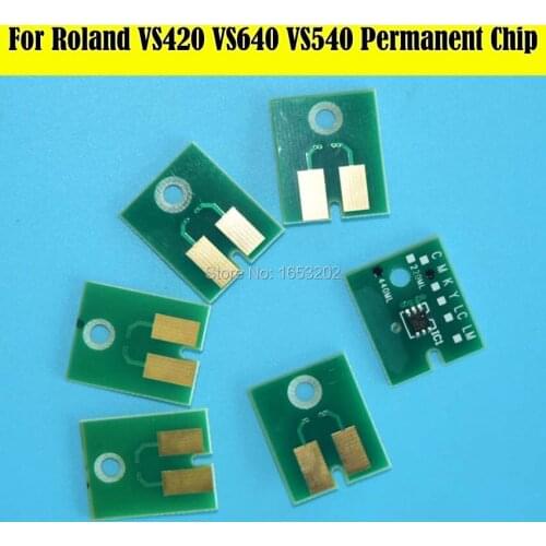 6 PCS/Lot ARC Ink Cartridge Chip For Roland VS420 VS540 VS640 VS300 Permanent Chip