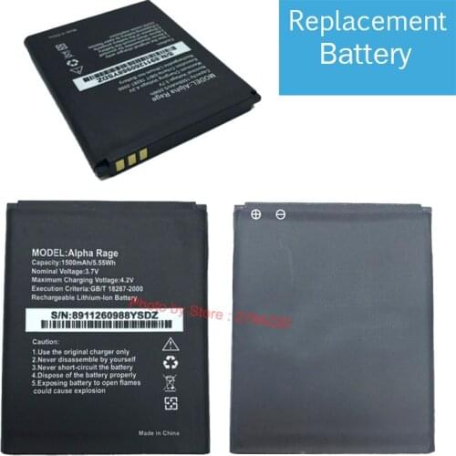 1500mAh 100% New Battery For Alpha Rage Bateria Batterie Baterij Cell Mobile Phone Batteries