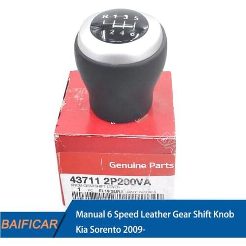 Baificar Brand New Genuine Manual Gear Shift Knob Lever 6-Speed OEM 437112P200VA For Kia Sorento 2009 2011 2.2L