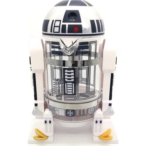 Free Shipping R2D2 Robot Shape Coffee Maker 960ML Milk Cup Set Creative Table Ornament Personalized Gift Ceramic Coffee Mug