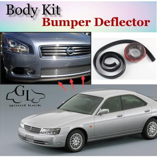 Bumper Lip Deflector Lips For Nissan Laurel C35 Front Spoiler Skirt For TopGear Friends to Car Tuning View / Body Kit / Strip