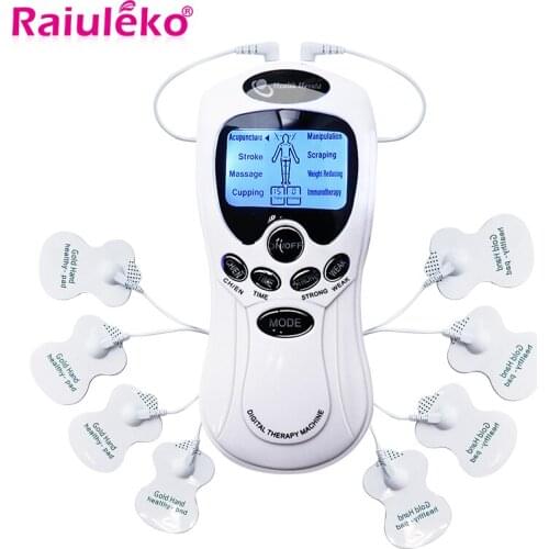 Tens Acupuncture Meridian Massager Digital Therapy Machine EMS Electrical Muscle Stimulator Pain Relief Body Slimming Massager