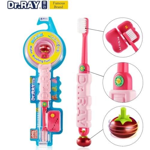 Dr.Ray Kids Toothbrush Magic Gyro Toothbrush For Children Small Head 0.01mm Soft Brush Bristle Child Teethbrush
