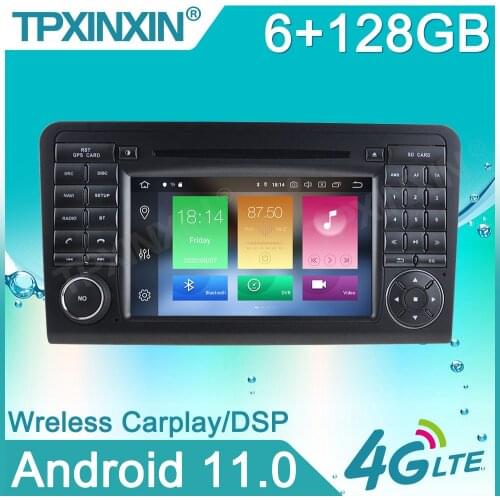 For Mercedes Benz ML CLASS W164 ML300 ML350 2005-2012 Android 11.0 Audio Radio Carplay Car Multimedia Auto Stereo Player GPS