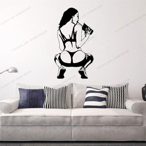 Art Creative Sexy woman For Bedroom Rooms Home Decor Living Room Removable Decor Wall Decals Vinyl Wallpaper CX990
