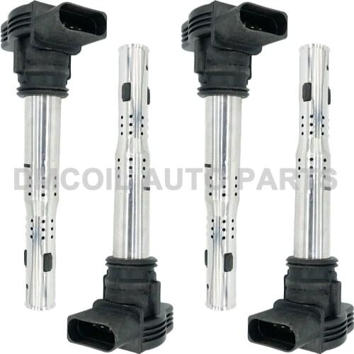 4 PCS ORIGINAL QUALITY IGNITION COIL FOR V-W SEAT SKODA GOLF PASSAT B7 AUDI A3 Q3 TT 1.8TFSI 2.0TSI (03-) 06F905115 07K905715F