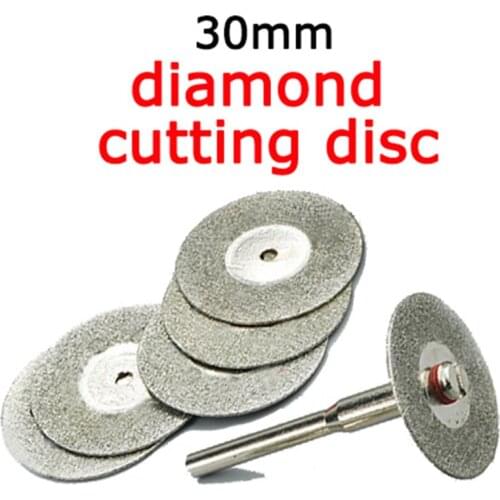 10pcs 30mm mini cutting disc for dremel accessories diamond grinding wheel rotary tool circular saw blade abrasive diamond disc