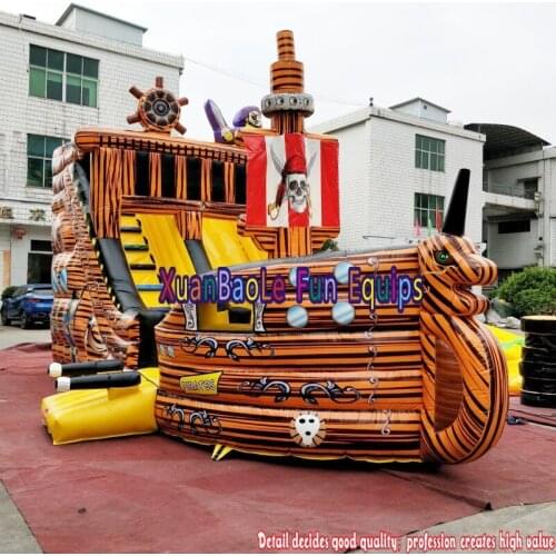 Bouncy Slide Rental, Commercial Grade Party Or Event Inflatable Jump Pirate Ship Slide