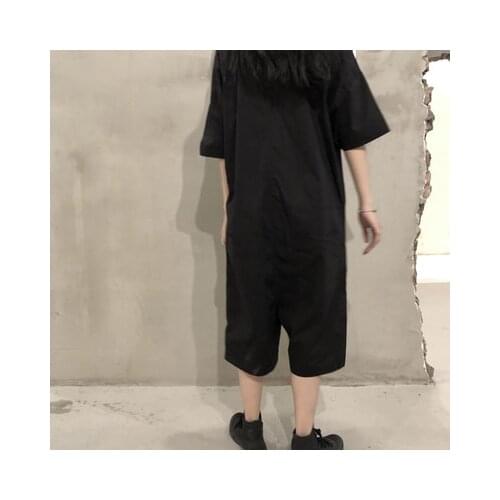 New Style dark overalls jumpsuit womens summer overalls new style overalls