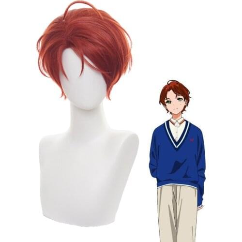 Anime WONDER EGG PRIORITY Momoe Sawaki Short Wig Cosplay Costume Heat Resistant Synthetic Hair Women Carnival Party Wigs