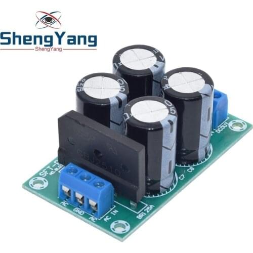 PW28 Dual Power Filter Power Amplifier Board Rectifier High Current 25A Flat Bridge Unregulated Power Supply Board DIY