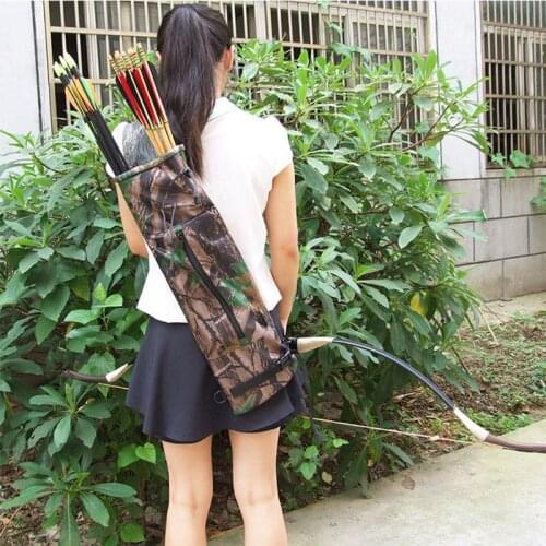 Outdoor Hunting Archery Quiver Oxford Fabric Outdoor Portable Archery hatchback arrow jugs adjustable camo Archery Bag 58*19cm