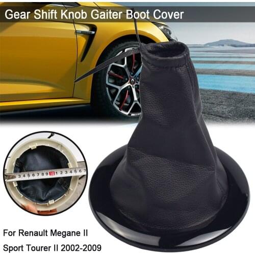 For Renault Megane 2 MK2 II Sport Tourer II 2002-2009 Gear Shift Knob Gaiter Boot Cover Frame Headball Lever Stick Case Collar