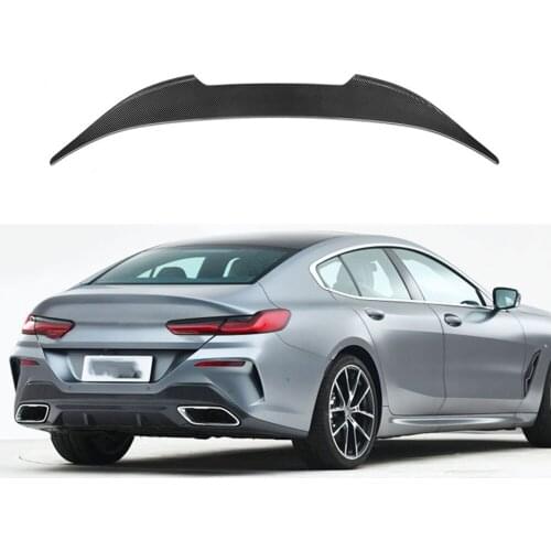 Dry Carbon Fiber Rear Boot Lip Wing Spoilers for BMW 8 Series G16 F93 M8 Sedan 4 Door 2020 UP Auto Car Decoration