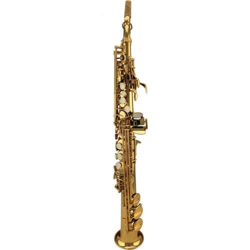 Tide music beginner use gold lacquer straight soprano saxophone
