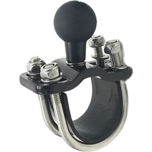 Stainless Steel U-Bolt Motorcycle Bike Handlebar Rail Mount Base to 1 Inch Ball Head for Gopro for Garmin