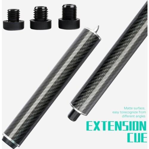 PERI/MEZZ/HOW/FURY/PREDATOR Cue Extension Carbon Fiber Extender Bullet Joint With Bumper Adjustable Cue Extended Cue Extension