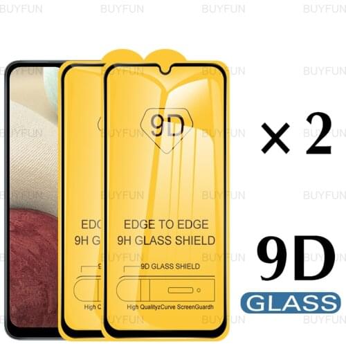 2Pcs 9D Tempered Glass For Samsung Galaxy A12 6.5inch Front Protective Glass On For galaxy galaxi a 12 12a screen protector