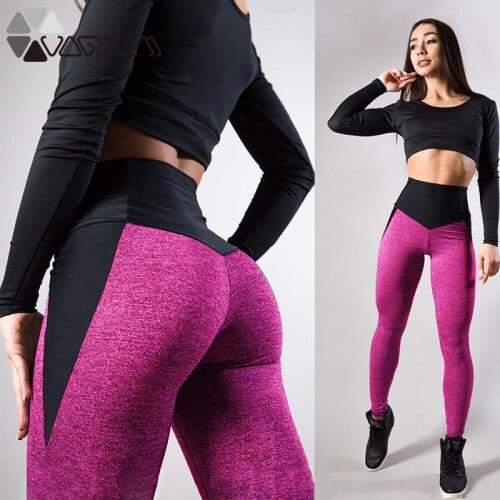 Push Up Women Yoga Pants Sports Leggings Seamless High Waist Tights Sweatpants Sexy Color Matching Hip Running Legins Sportswear